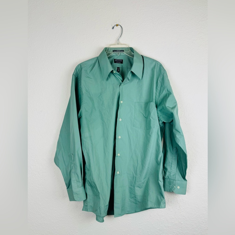 Arrow Fitted Dress Shirt for Men Large
